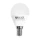 BOMBILLA LED ESFÉRICA E14 LUZ BLANCA 6W SILVER