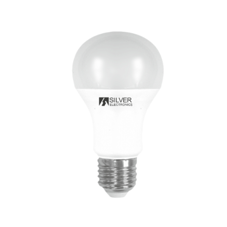 BOMBILLA LED ESFERICA E27 15W FRIA SILVER