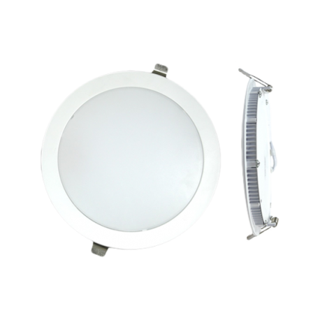 DOWNLIGHT 12W 4000K GORT BLANCO SILVER SANZ