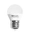 BOMBILLA LED ESFÉRICA E27 LUZ BLANCA 6W SILVER