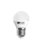 BOMBILLA LED ESFÉRICA E27 LUZ BLANCA 7W SILVER