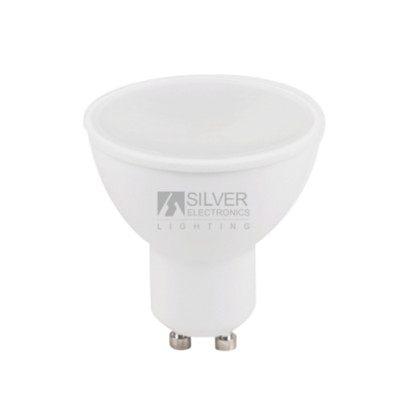 LAMPARA MULTI-LED ECO 7W GU10 3000K 120º SILVER