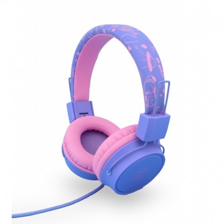 AURICULARES DIADEMA JACK ROSA/LILA DCU