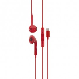 AURICULARES SMARTPHONE APPLE ROJO DCU