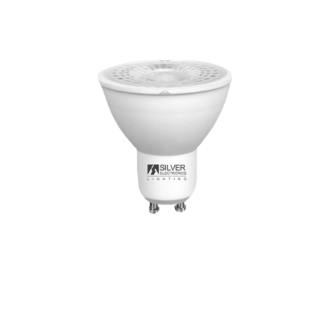 LAMPARA LED ECO 8W GU10 3000K 38º SILVER