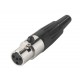 CONECTOR XLR MINI 4P HEMBRA