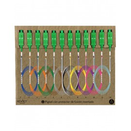 KIT 12 PIGTAIL COLORES TIA 1,5mt SC/APC 0,9mm +PRO