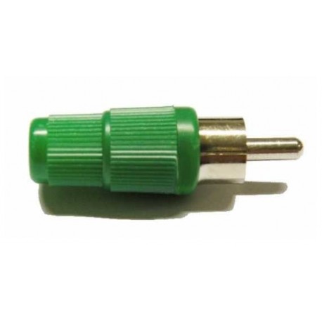 CONECTOR RCA MACHO VERDE