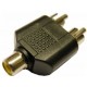 ADAPTADOR RCA HEMBRA A 2x RCA MACHO