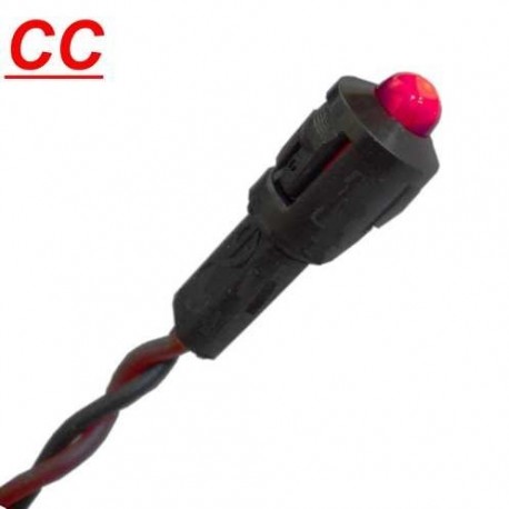 PILOTO LED ROJO 24 Vcc CON CABLE