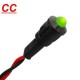 PILOTO LED VERDE 24 Vcc CON CABLE