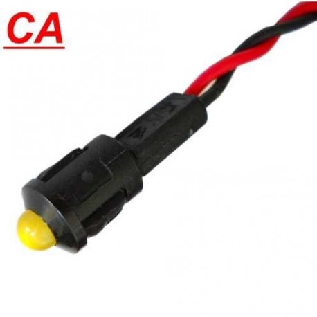 PILOTO LED AMARILLO 220 Vca CON CABLE